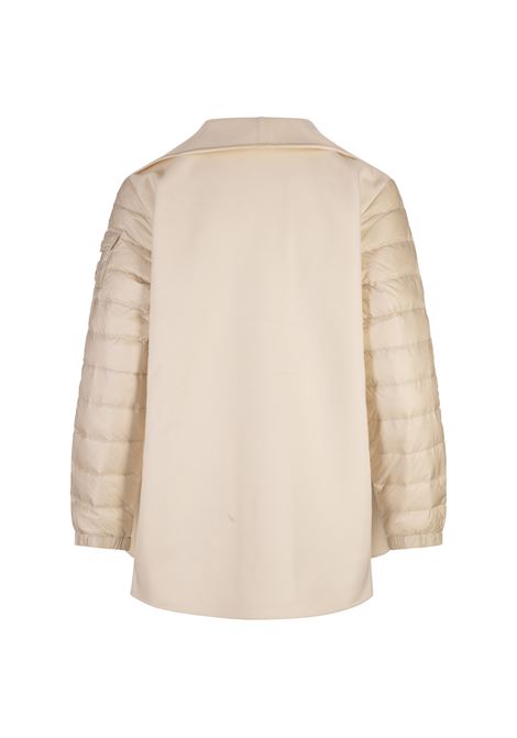 Mantella In Feltro Di Lana Bianca MONCLER | 093-3G00008 M5651051